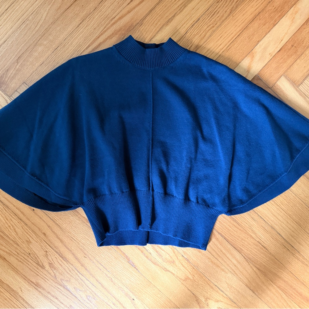 Loft Blue Women's Short Cape Sweater